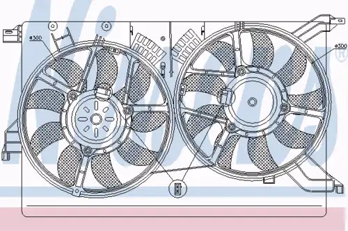 Fan assembly 85523 NISSENS