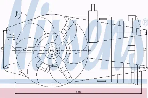 Fan assembly 85163 NISSENS