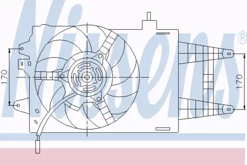 Fan assembly 85162 NISSENS