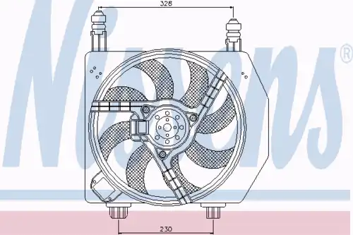 Fan assembly 85172 NISSENS