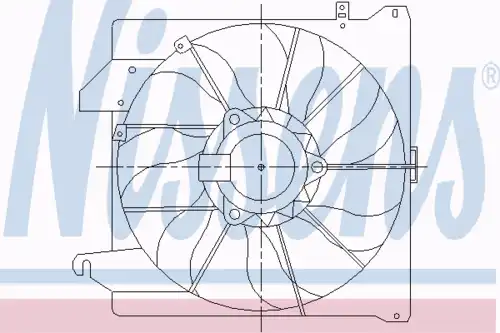 Fan assembly 85261 NISSENS