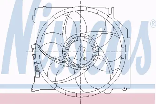 Fan assembly 85067 NISSENS