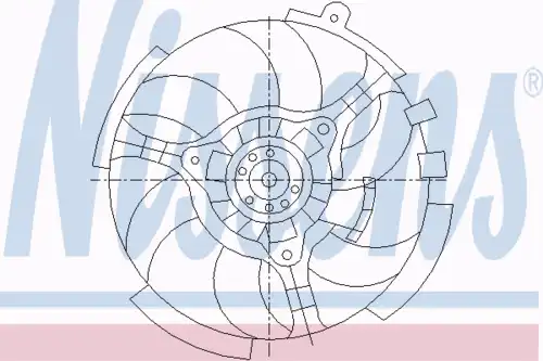 Fan assembly 85040 NISSENS
