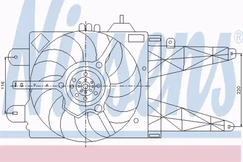 Fan assembly 85158 NISSENS