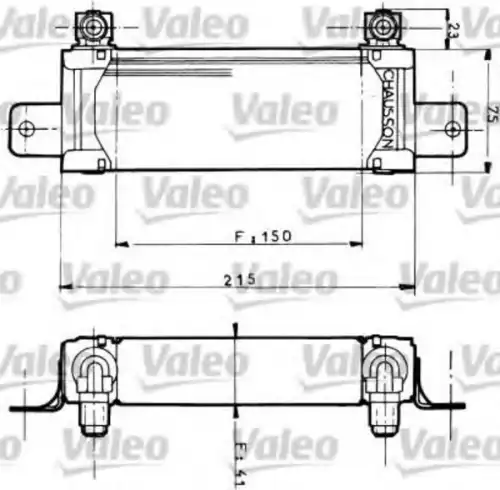 Масляный радиатор VALEO 816590
