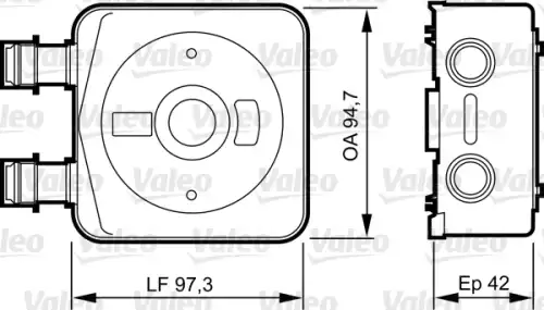 Масляный радиатор VALEO 818889