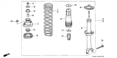 Буфер, амортизация 52722SM4013 HONDA