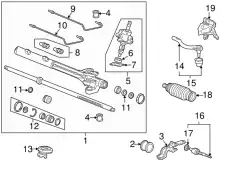 Рулевая тяга HONDA 53010SDBA01