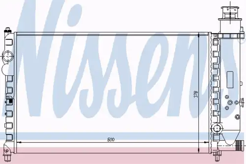 Radiator 61160 NISSENS