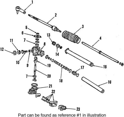 Рулевой наконечник HONDA 53540SA0003