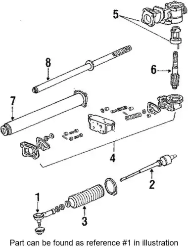 Рулевой наконечник HONDA 53540SF1004