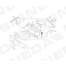 Кронштейн пвнели пер.лев.верхн. PFD30188AL SIGNEDA