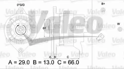 Генератор VALEO 436524