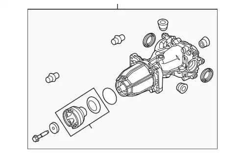 AXLE ASY - REAR MU7Z-4000-D FORD