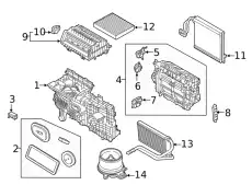 FILTER - ODOUR AND PARTICLES JX6Z-19N619-E FORD