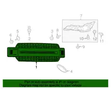 Решетка радиатора FORD JL3Z8200DC