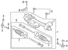 KIT - STEERING GEAR REPAIR LR3Z3504R FORD