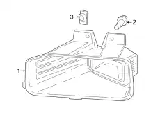LAMP ASY - FOG - FRONT LL3Z15201A FORD