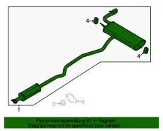 MUFFLER ASY - REAR DS7Z5230N FORD