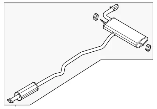 MUFFLER ASY - REAR DS7Z5230N FORD