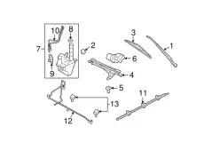 RESERVOIR - WINDSHIELD WASHER BL8Z17618B FORD