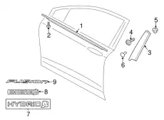 WEATHERSTRIP - DOOR BELT DS7Z5421452F FORD