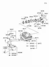 датчик расхода воздуха 2816438200 HYUNDAI