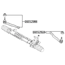 Рулевой наконечник FEBEST 2421-L70LH