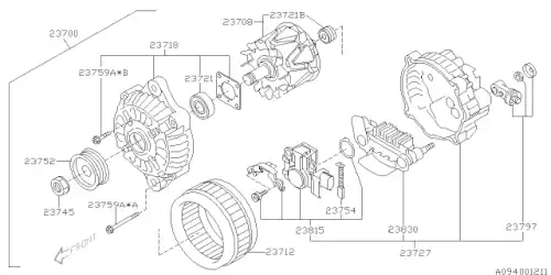 Генератор SUBARU 23700AA5108A