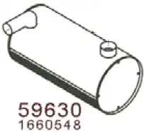 Глушитель VOLVO N12 1674209 80357 HOBI