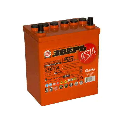 Аккумулятор ЗВЕРЬ 3BA 38-3-R