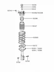 Пружина подвески HYUNDAI / KIA 5533027135