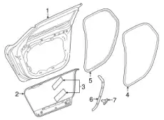 REAR DOOR 32351550 VOLVO