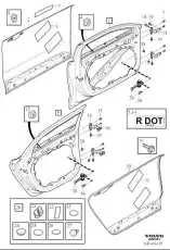 REAR DOOR 32351543 VOLVO