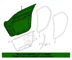 REAR DOOR 32351547 VOLVO
