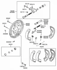 ремкомпл. торм.цилиндра Ford 5830122A00 HYUNDAI