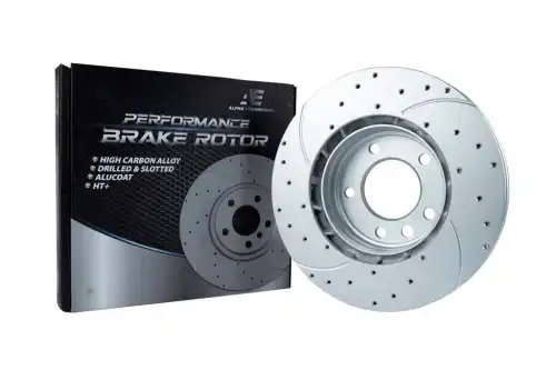 Диск томозной перед ПЕРФОРАЦИЯ+НАСЕЧКИ!! LEFT AP0157DS ALPHA ENGINEERING