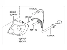Фонарь задний HYUNDAI / KIA 9240125000