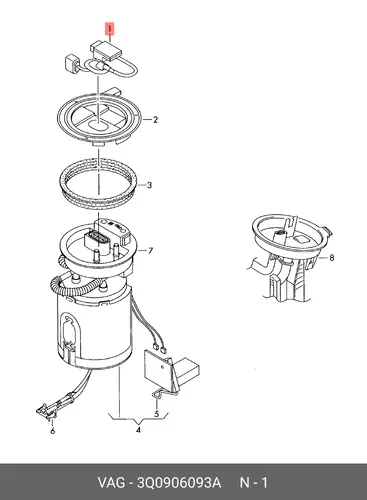 Деталь 3Q0906093A VAG