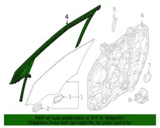 УПЛОТНИТЕЛЬ СТЕКЛА ДВЕРИ 82530R0010 KIA