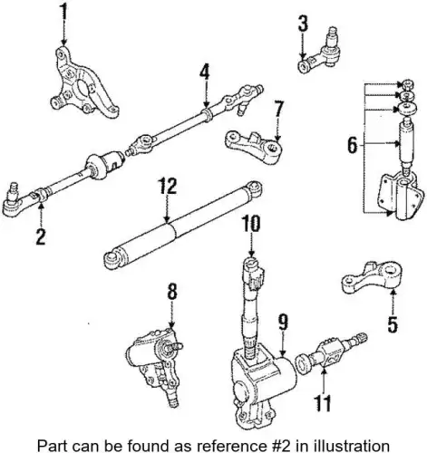 Рулевая тяга ISUZU 5443500953