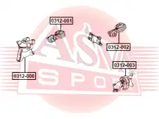 Подушка крепления двигателя ASVA 0312-002