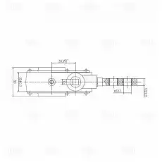Рычаг регулировки тормоза TRIALLI ZF 0721