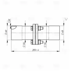 Хомут глушителя TRIALLI EPCH 5560