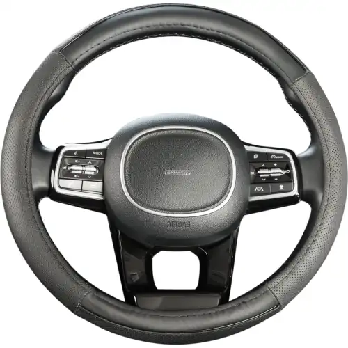Оплетка SKYWAY Real-9 M Черная кожа S01108015