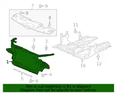 BULKHEAD ASSY,FR 71400TXMA00 HONDA
