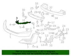 UP BEAM R,FR BUMP 71140TRTA01 HONDA