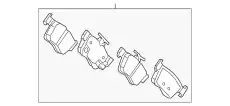 Тормозные колодки дисковые HONDA 43022TJBA04