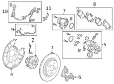 Тормозные колодки дисковые HONDA 43022TJBA04