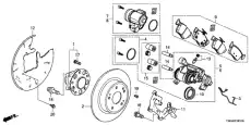 Тормозные колодки дисковые HONDA 43022TVAA51